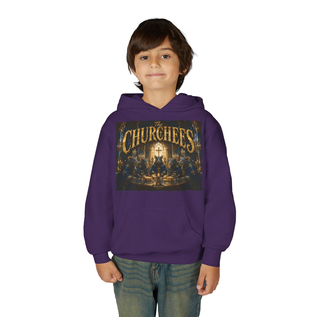 Youth Hoodie — 'CHURCHEES' Graphic Sweatshirt