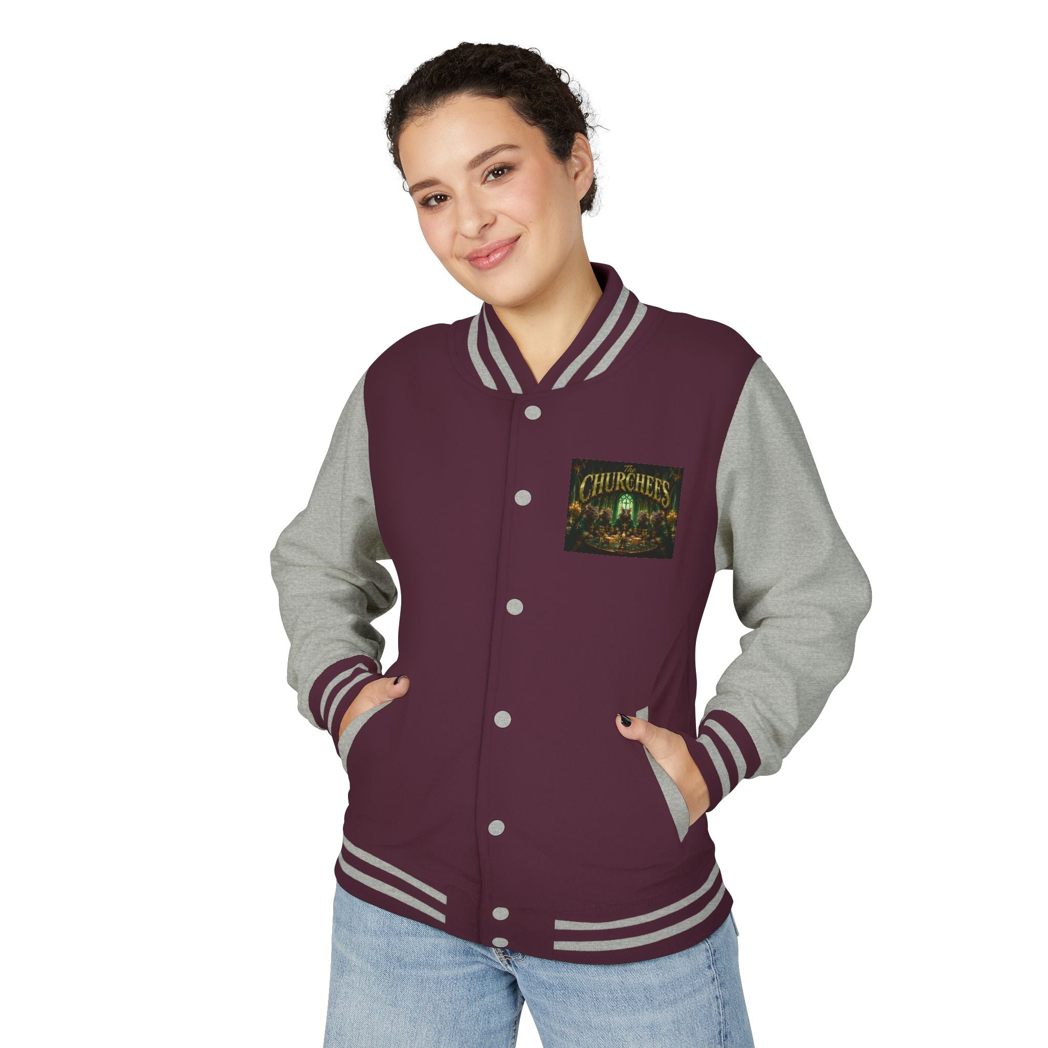 Letterman Jacket — The Churchers Band Logo Varsity Jacket