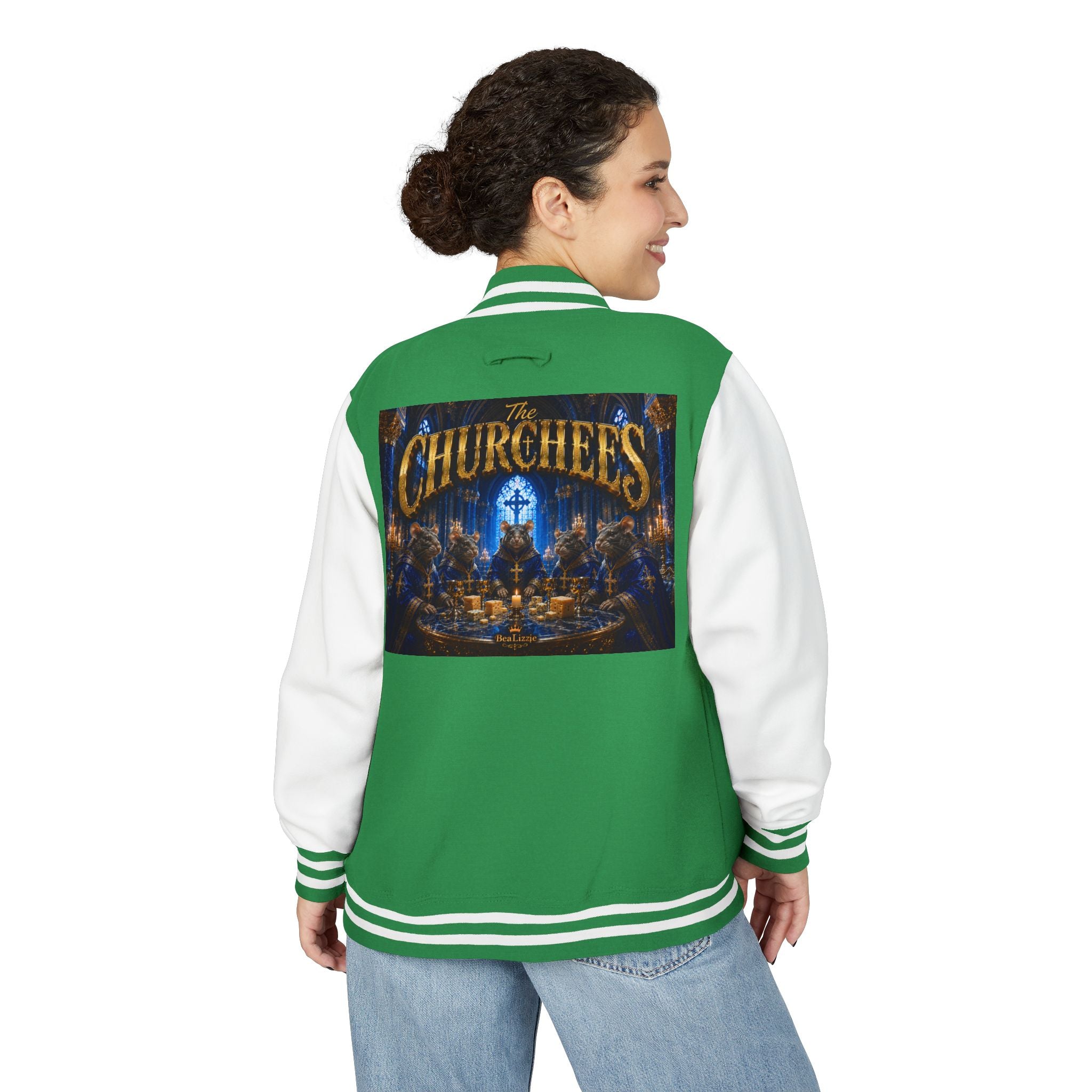 The Churchees Logo Letterman Jacket — Retro Band Varsity Jacket