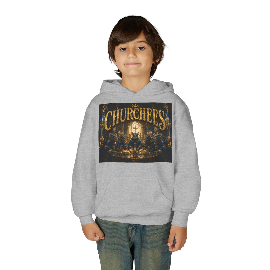 Youth Hoodie — 'CHURCHEES' Graphic Sweatshirt