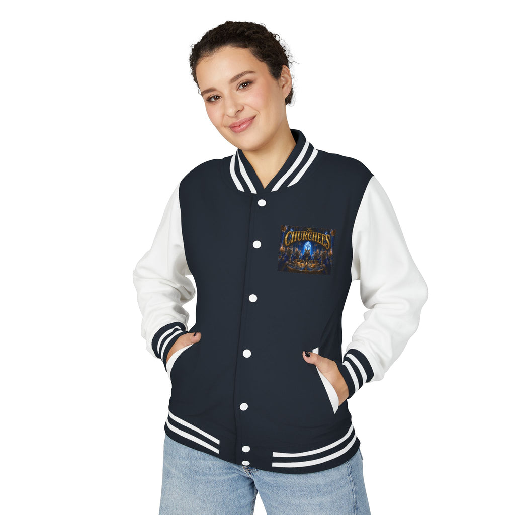 The Churchees Logo Letterman Jacket — Retro Band Varsity Jacket