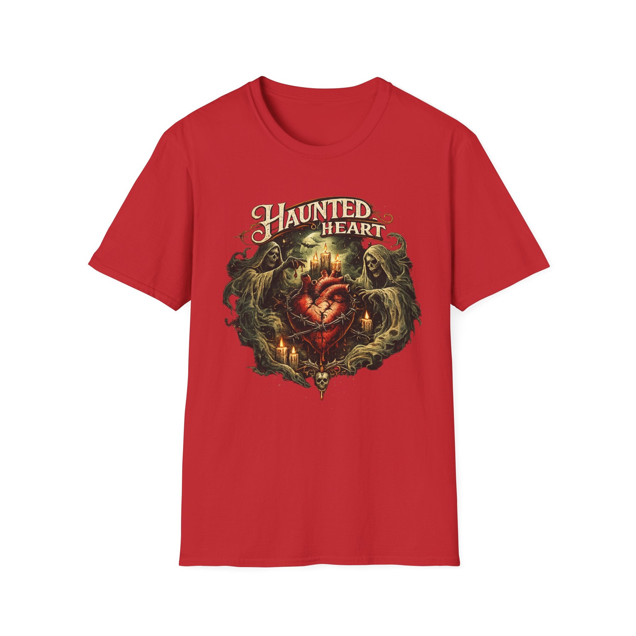 Haunted Heart T-Shirt — Gothic Haunted Heart Vintage Horror Tee