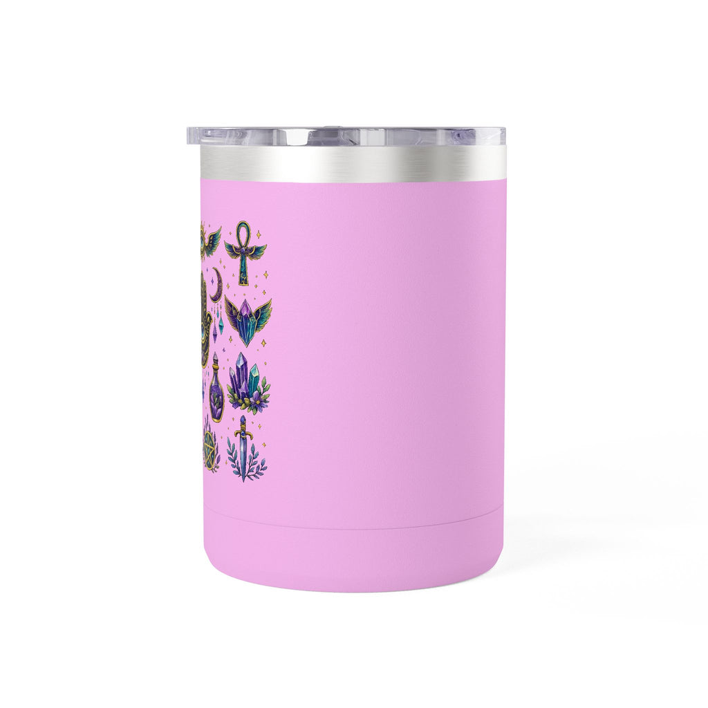 15oz Travel Mug — Purple Floral Anchor