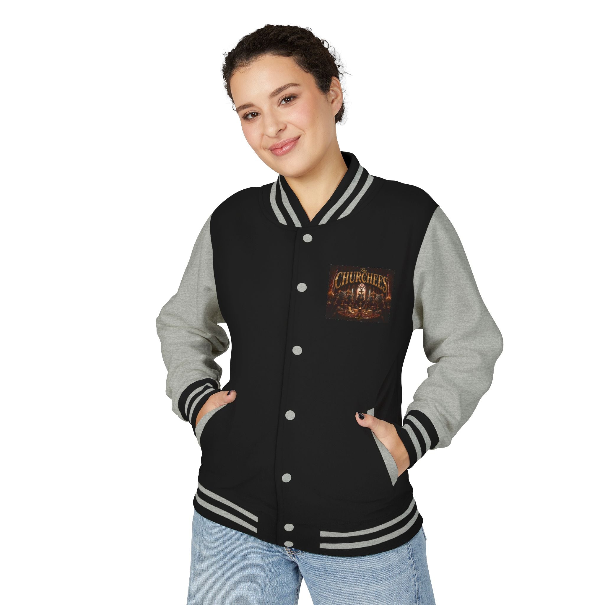 Letterman Jacket — The Churchees Vintage Band Logo Varsity Jacket