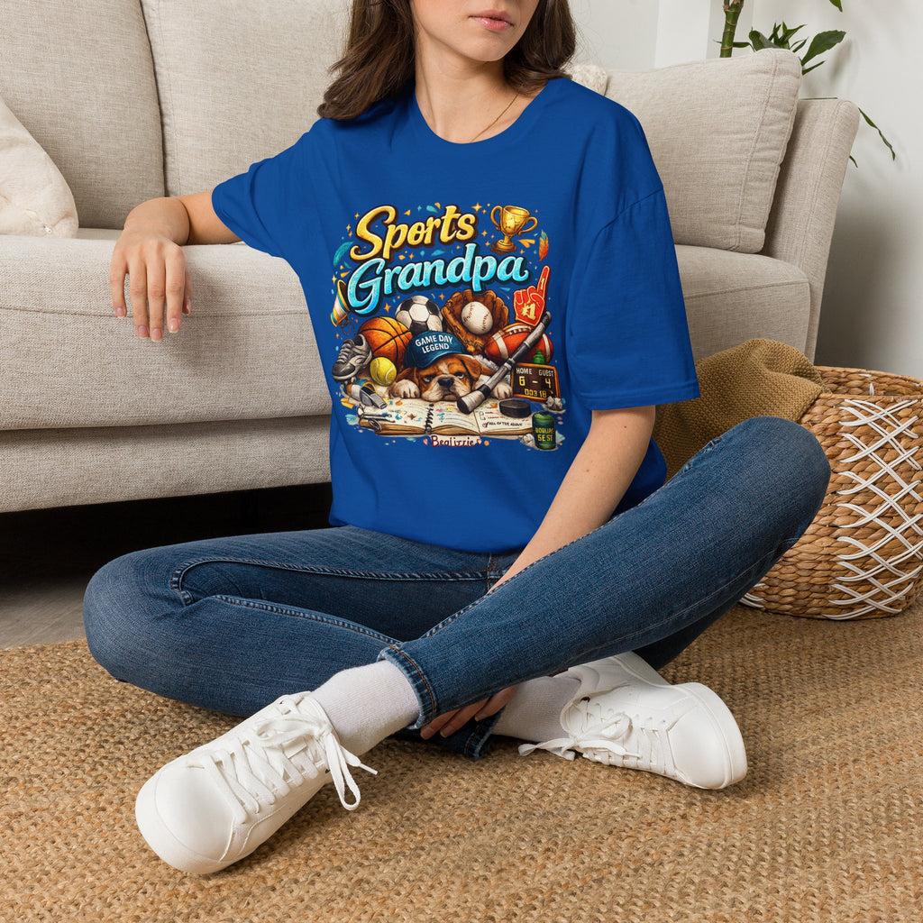 Sports Grandpa T-Shirt — Vintage Trophy & Game Day Legends Tee for Grandfathers