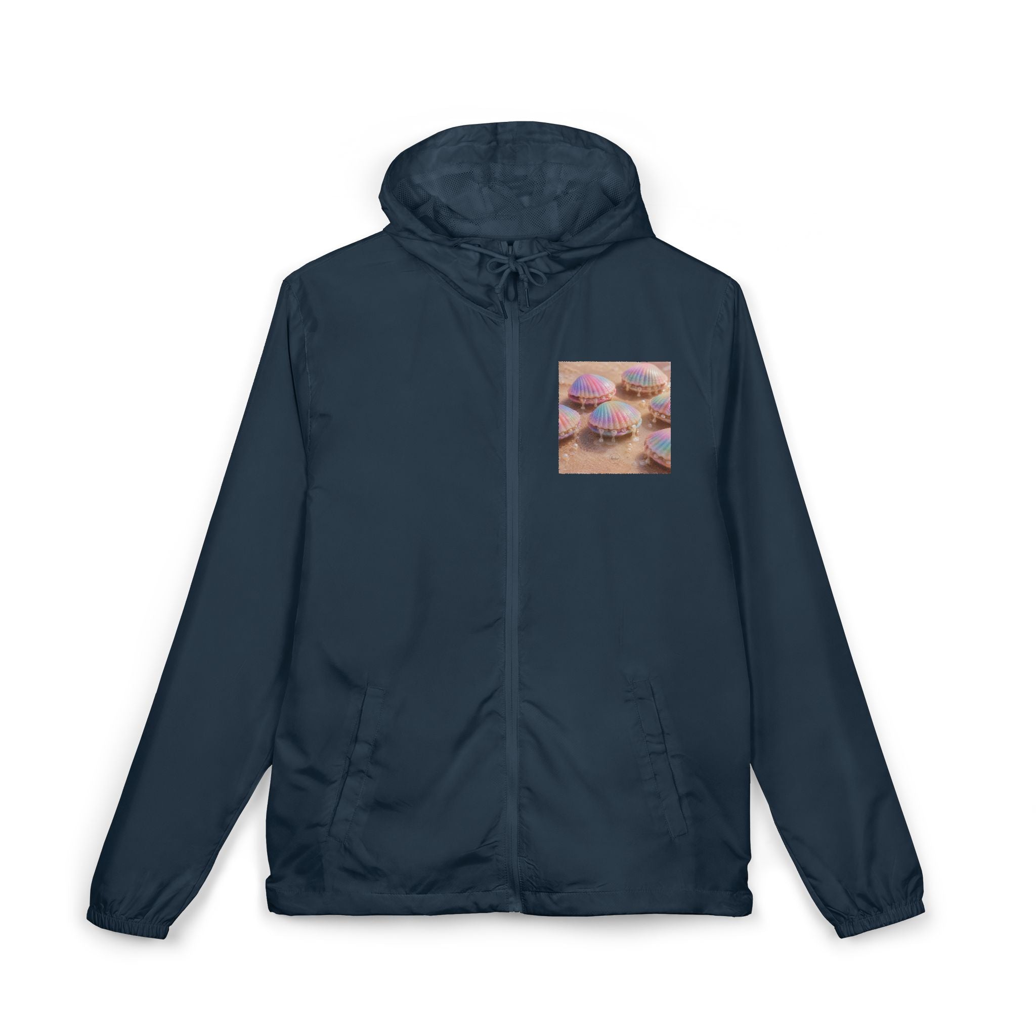 Donut Squad Windbreaker Jacket — Cute Pastel Donut Pocket Print