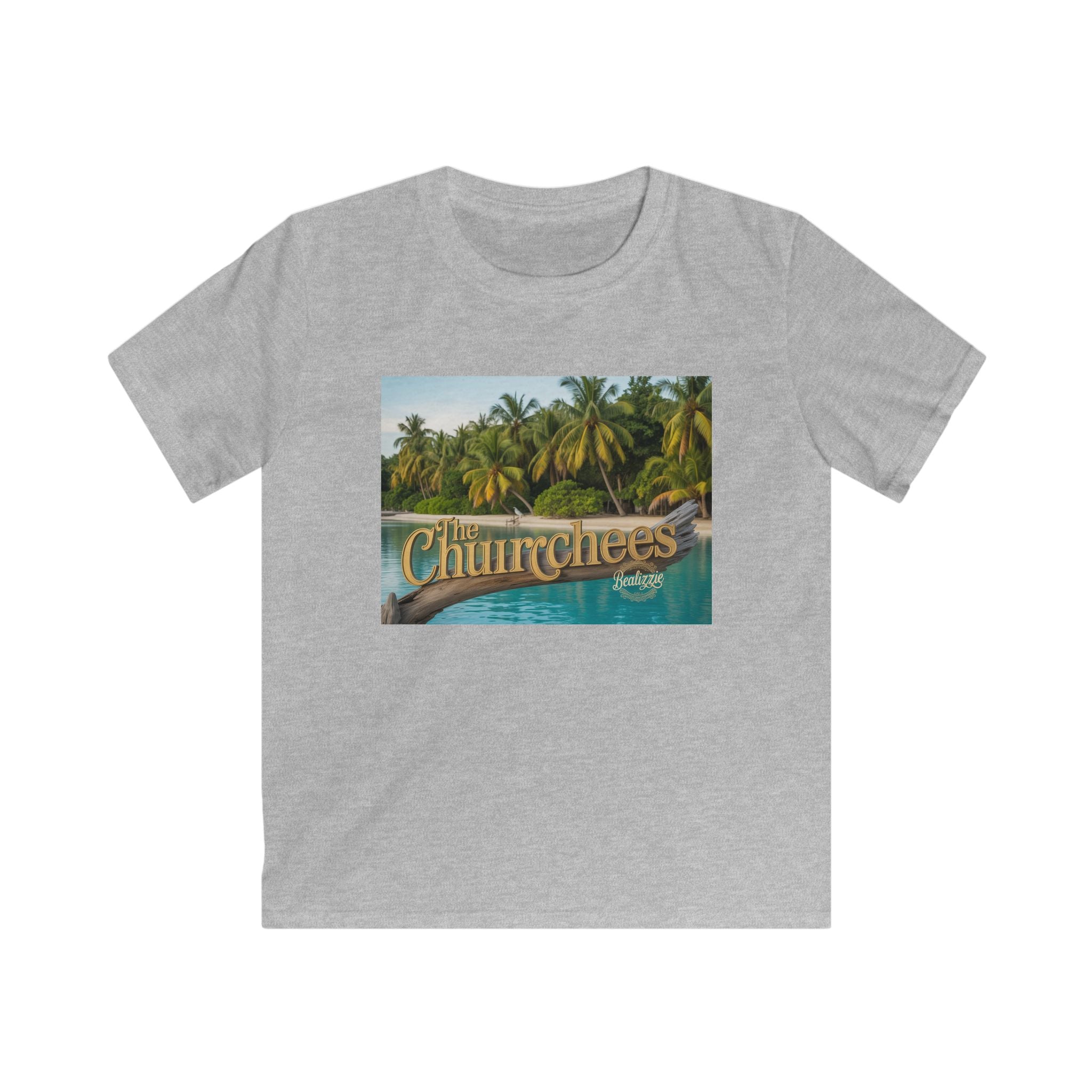 T-shirt enfant — Motif tropical « The Churchees » Plage