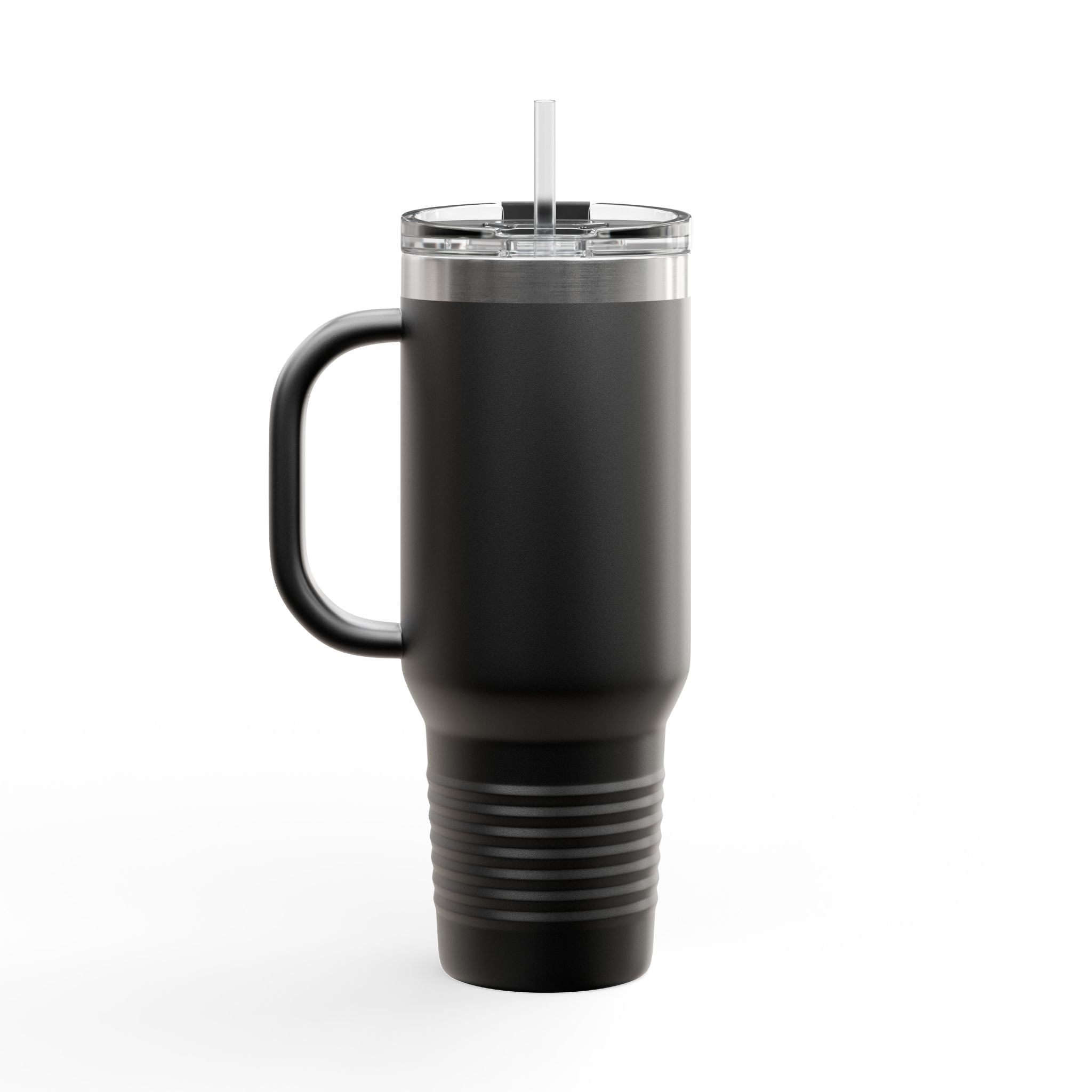 40oz Insulated Travel Mug — Mystical Symbols Floral Hamsa Stainless Steel Tumbler