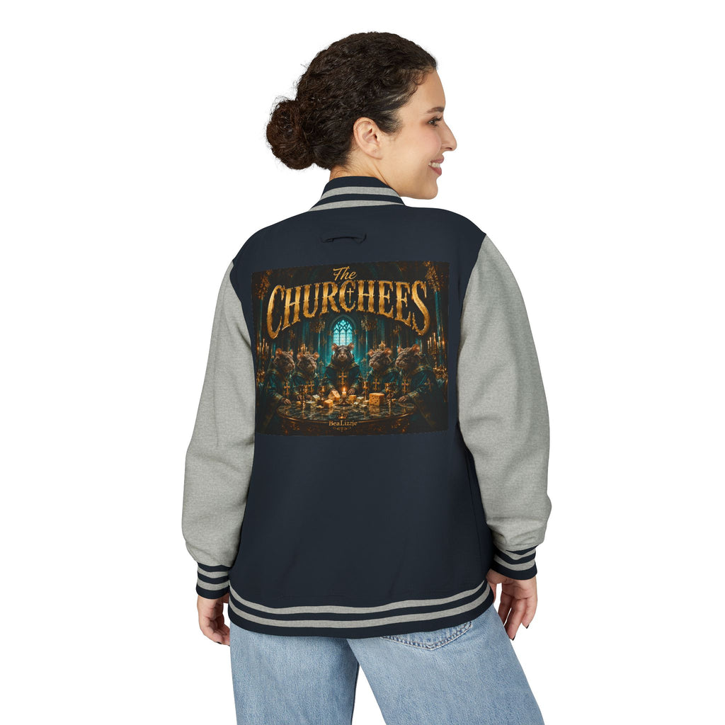 Letterman Jacket — "The Churchees" Retro Band Varsity Jacket