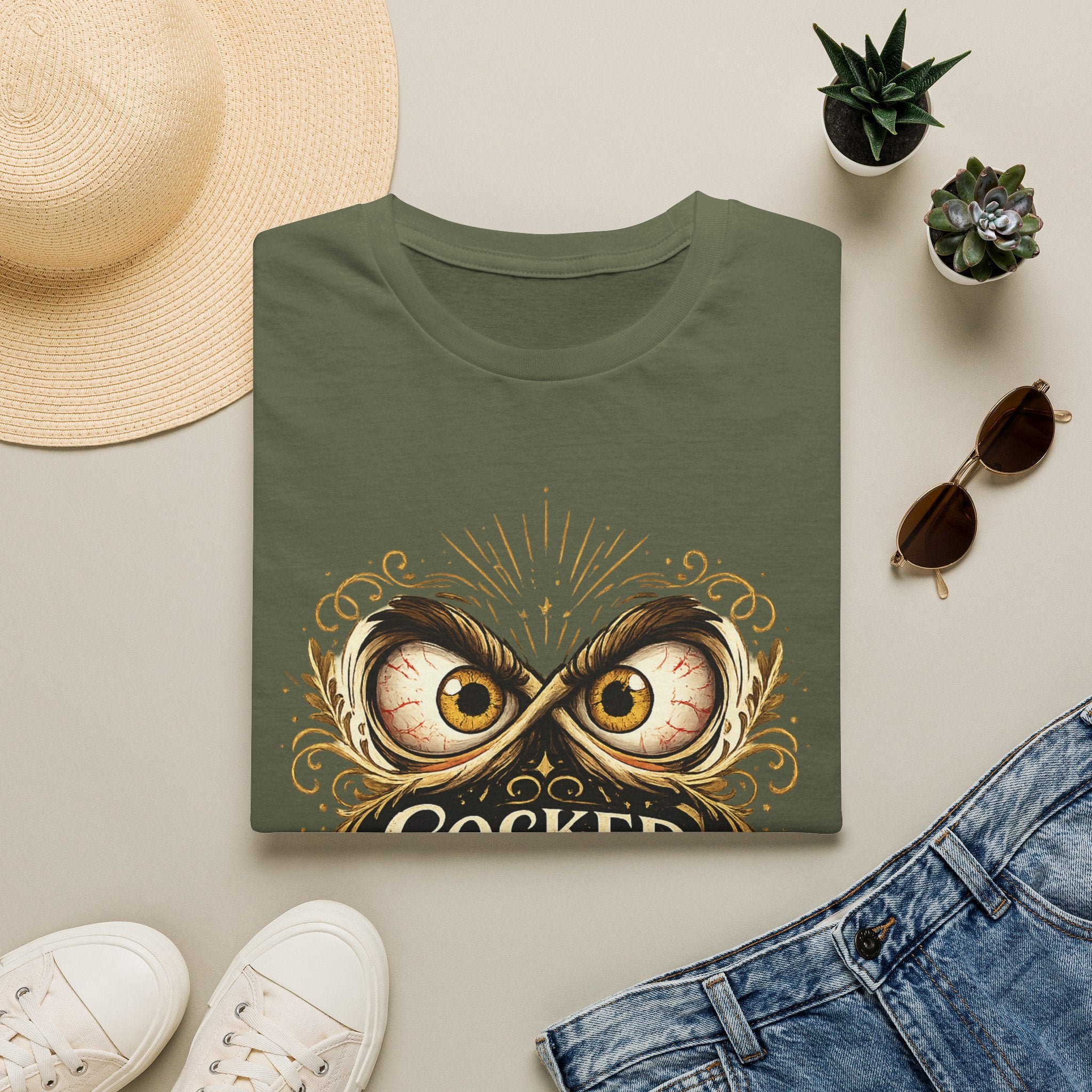 T-Shirt — "Cocked Like a Pistol" Owl Graphic Tee