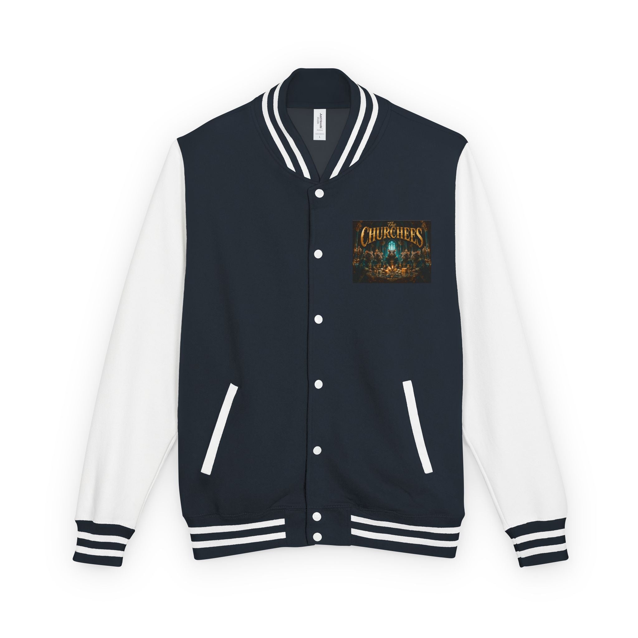 Letterman Jacket — "The Churchees" Retro Band Varsity Jacket