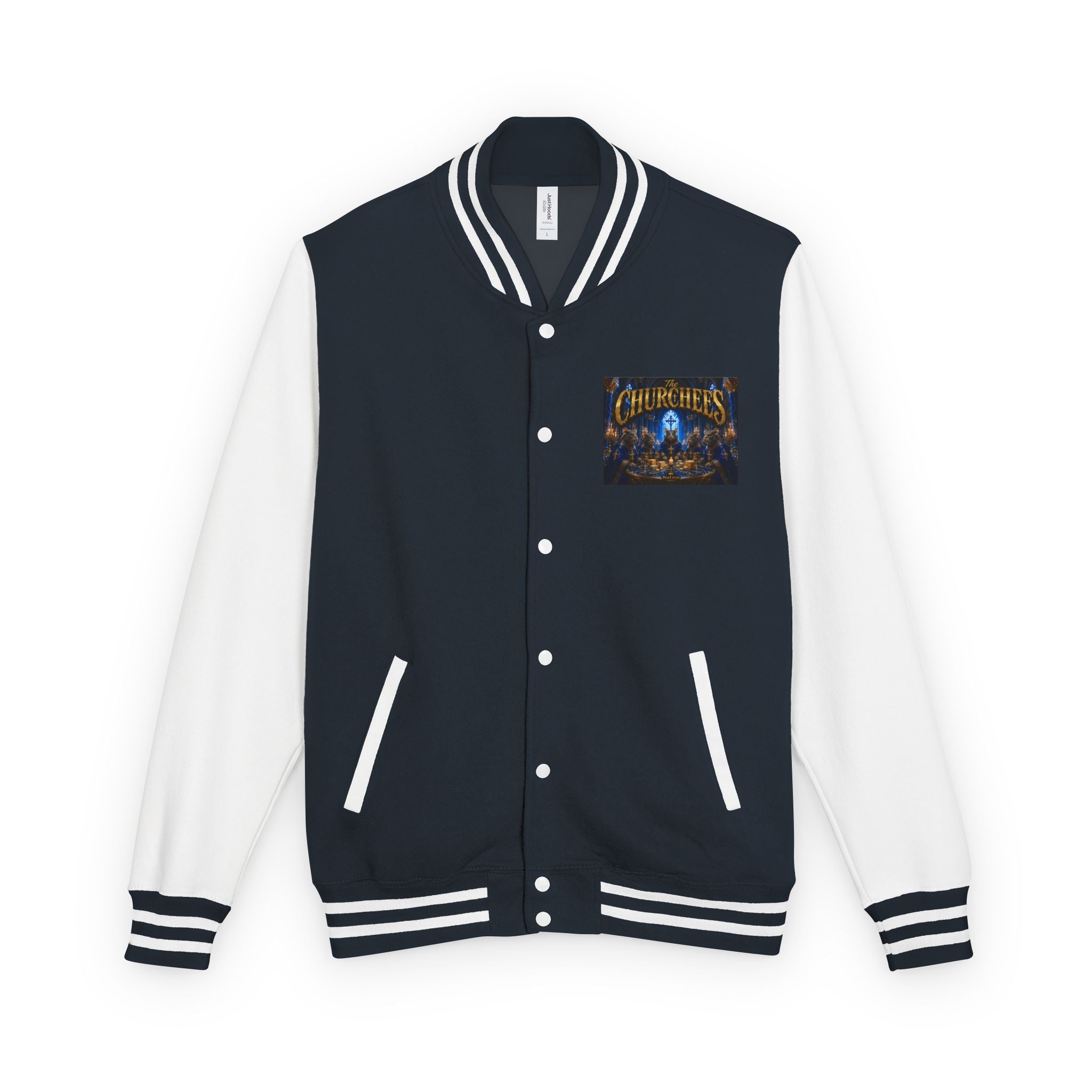 The Churchees Logo Letterman Jacket — Retro Band Varsity Jacket