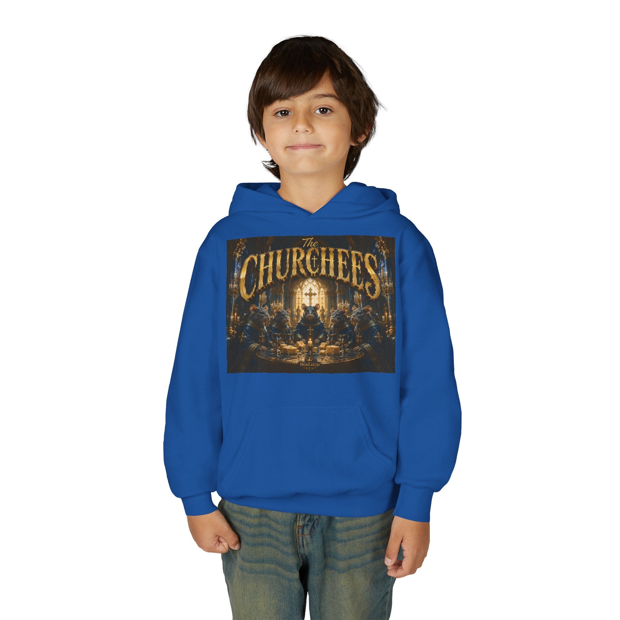 Youth Hoodie — 'CHURCHEES' Graphic Sweatshirt