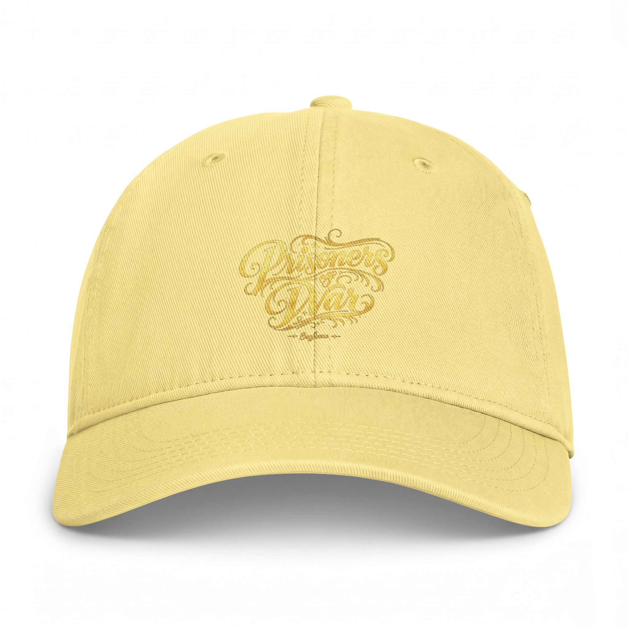 Washed Coastal Cap — Gold Script "Waves Dad" Embroidered Baseball Hat