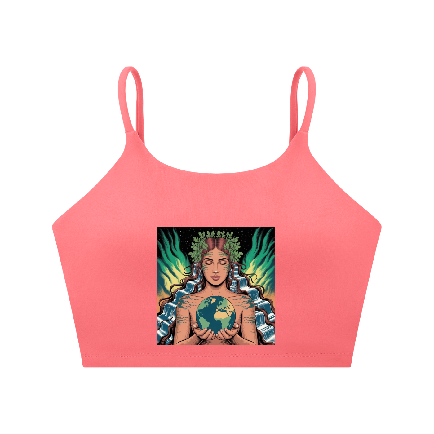 Spaghetti Strap Yoga Sports Bra