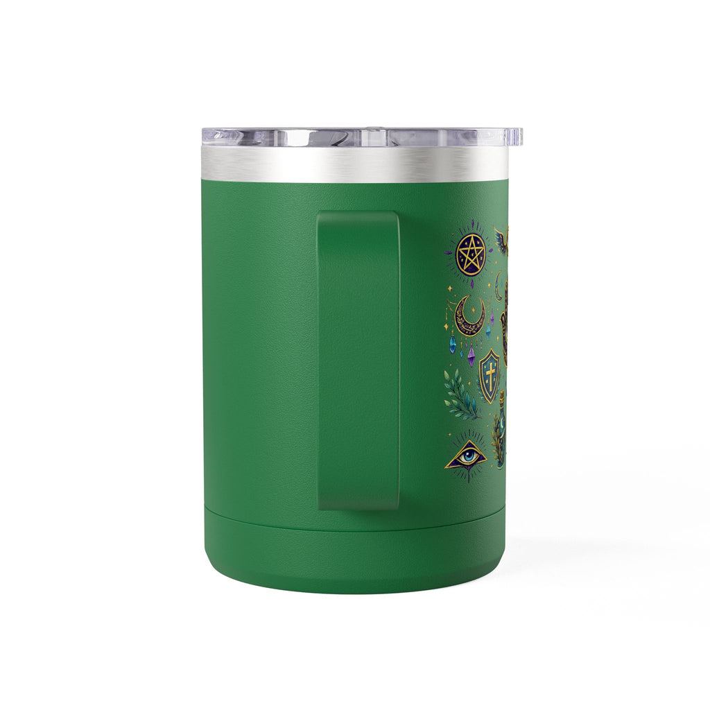 15oz Travel Mug — Purple Floral Anchor