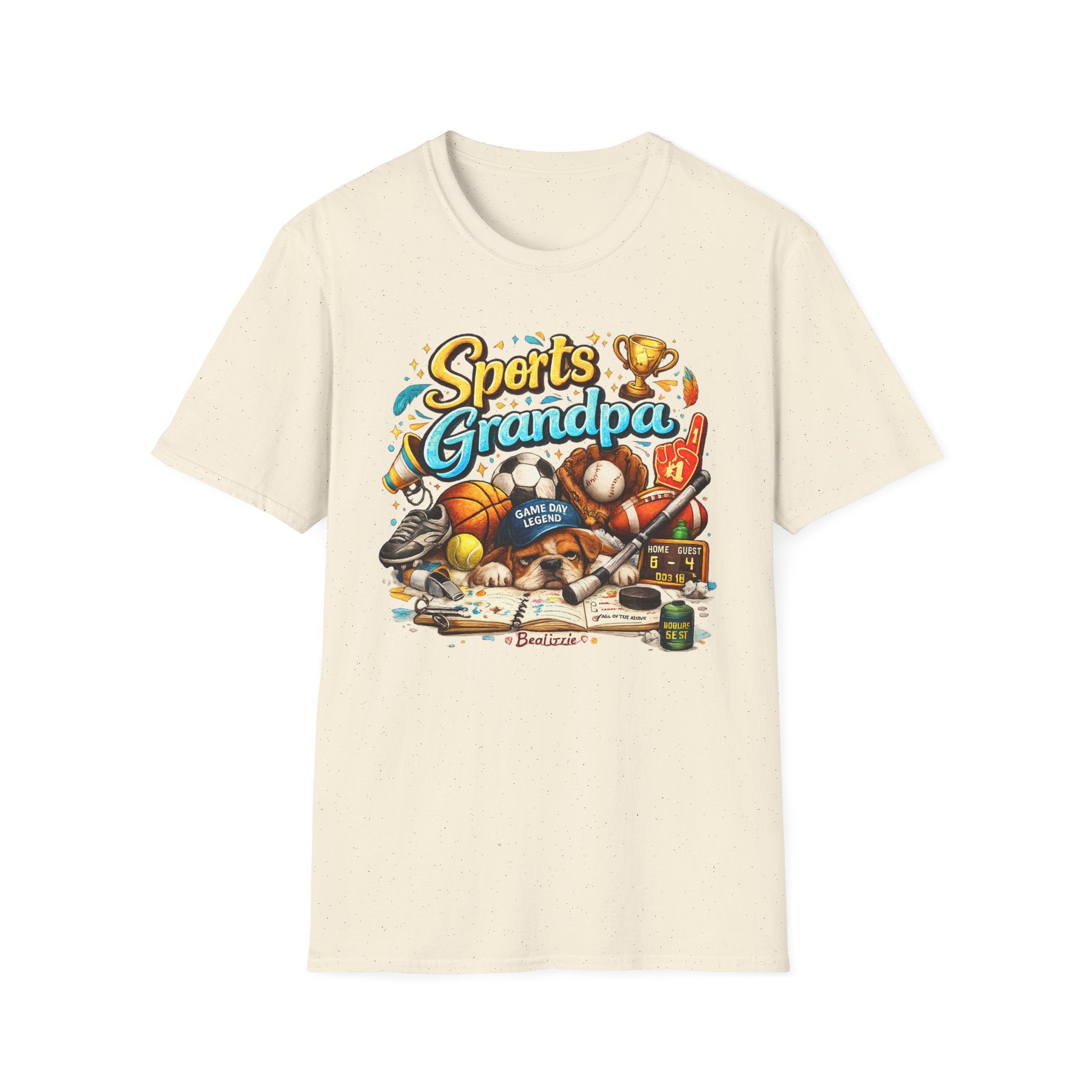 Sports Grandpa T-Shirt — Vintage Trophy & Game Day Legends Tee for Grandfathers