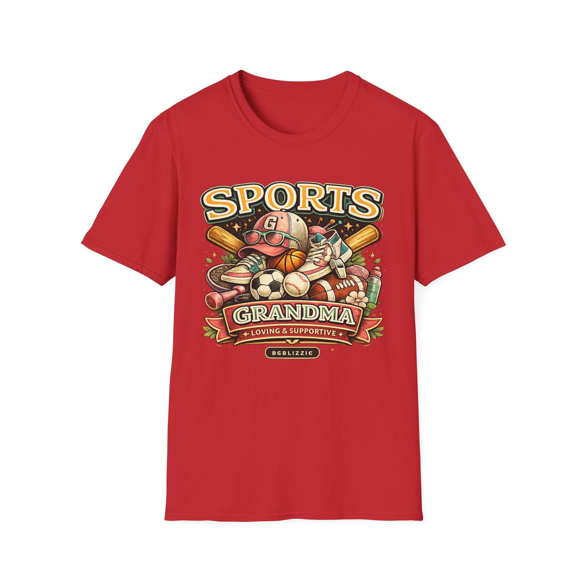 Sports Grandma T‑Shirt — Vintage Baseball & Multi‑Sport Mom Fan Tee