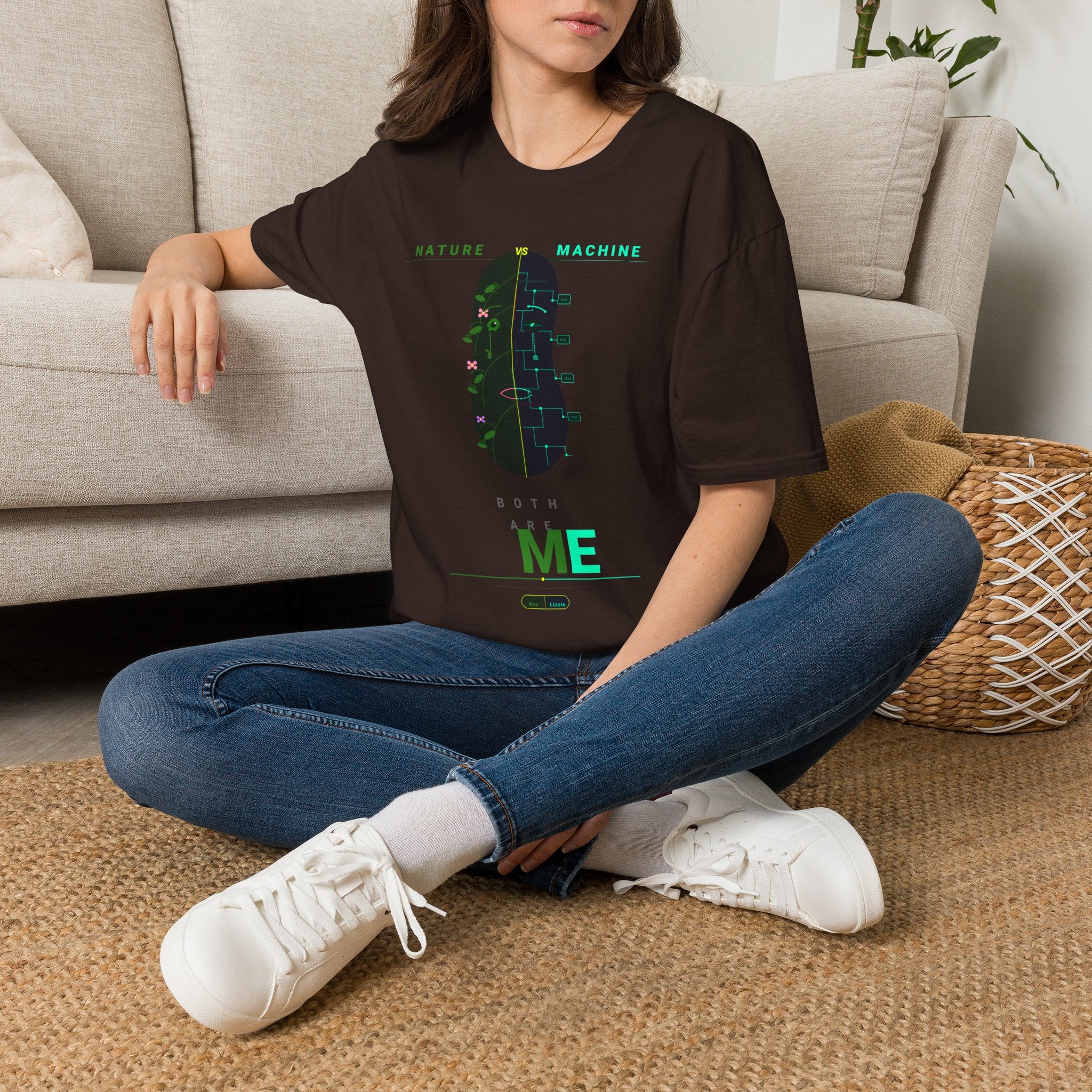 Nature Machine T-Shirt — Eco Tech Graphic Tee