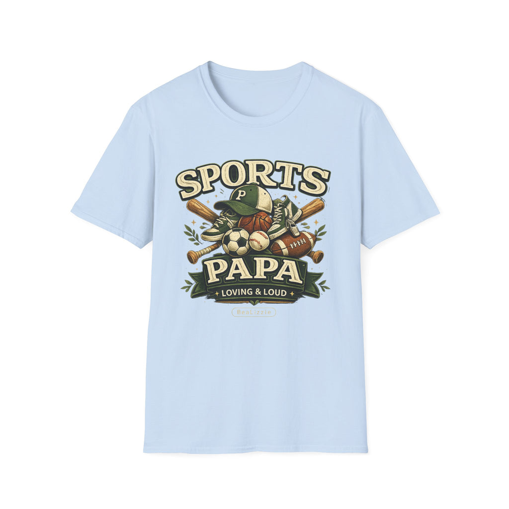 Sports Papa T-Shirt — Loving & Loud Vintage Sports Dad Tee