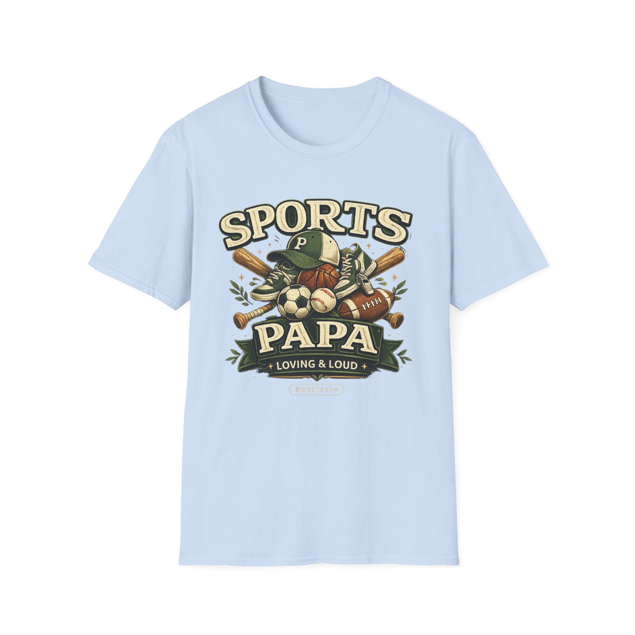 Sports Papa T-Shirt — Loving & Loud Vintage Sports Dad Tee