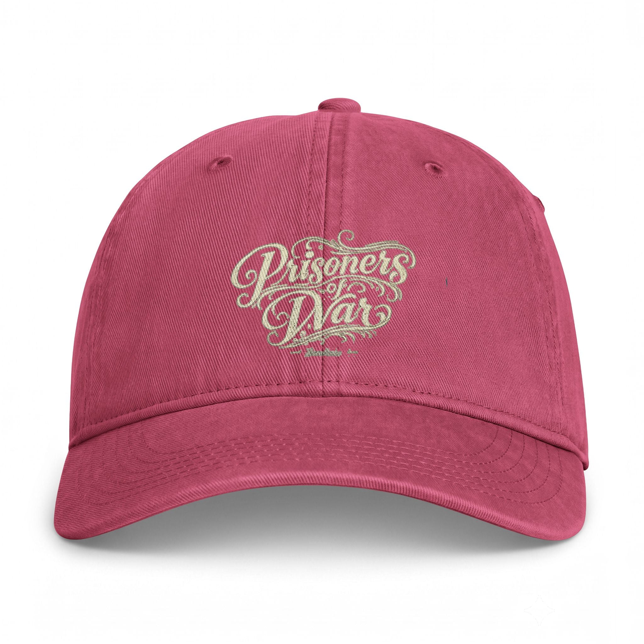 Washed Coastal Cap — Vintage Script Beach Hat