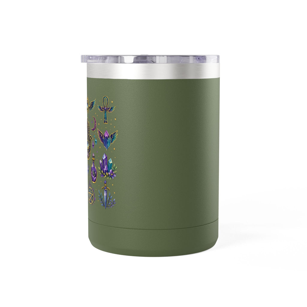 15oz Travel Mug — Purple Floral Anchor