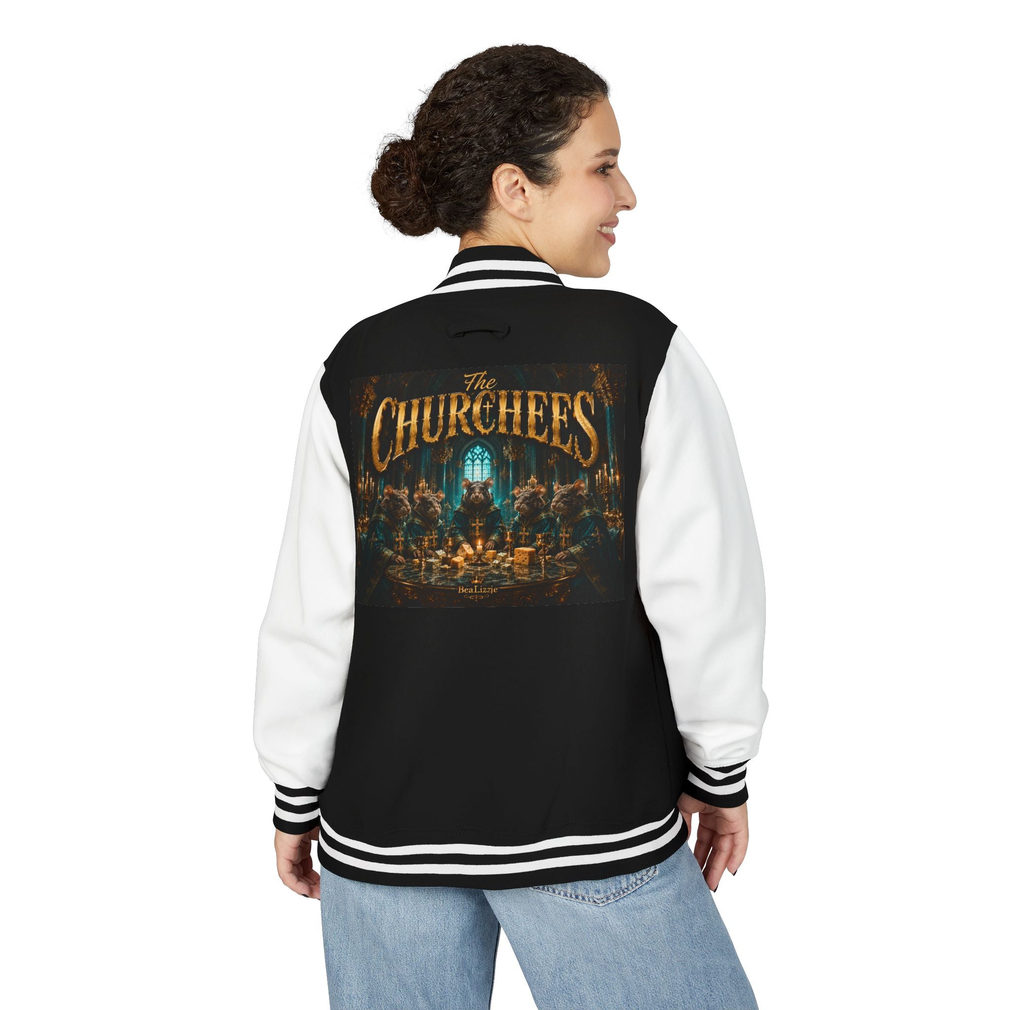 Letterman Jacket — "The Churchees" Retro Band Varsity Jacket
