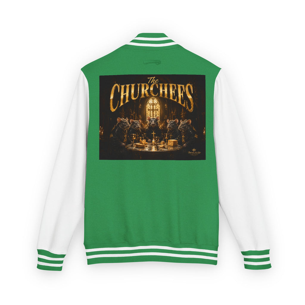 Letterman Jacket — 'The Churchees' Vintage Band Logo Varsity Jacket