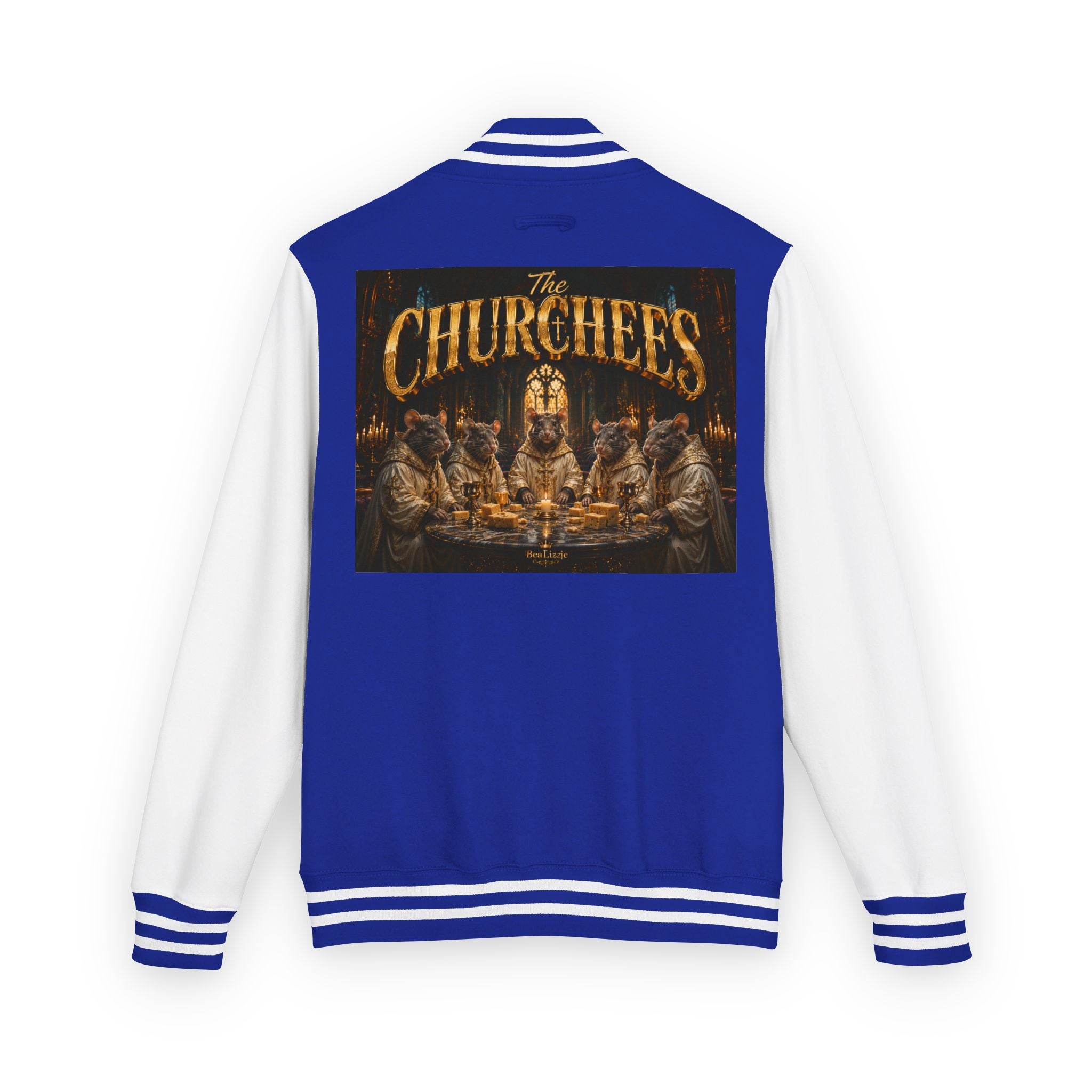 Letterman Jacket — 'The Churchees' Vintage Horror Band Varsity Jacket