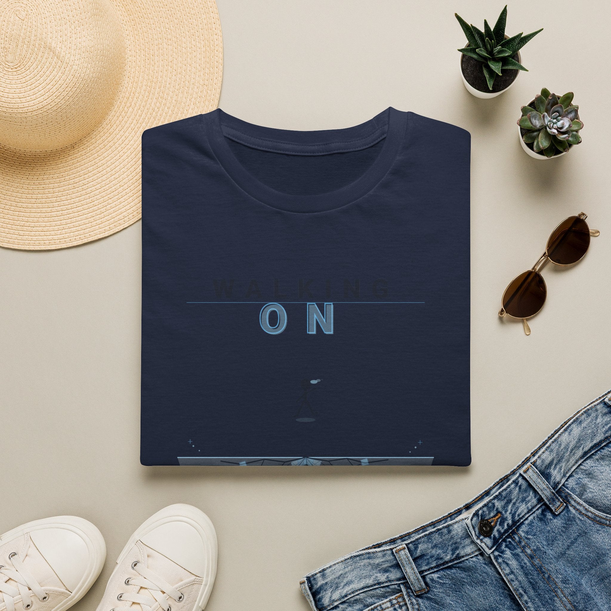 Walking On Thin Ice T-Shirt — Minimalist Motivational Tee