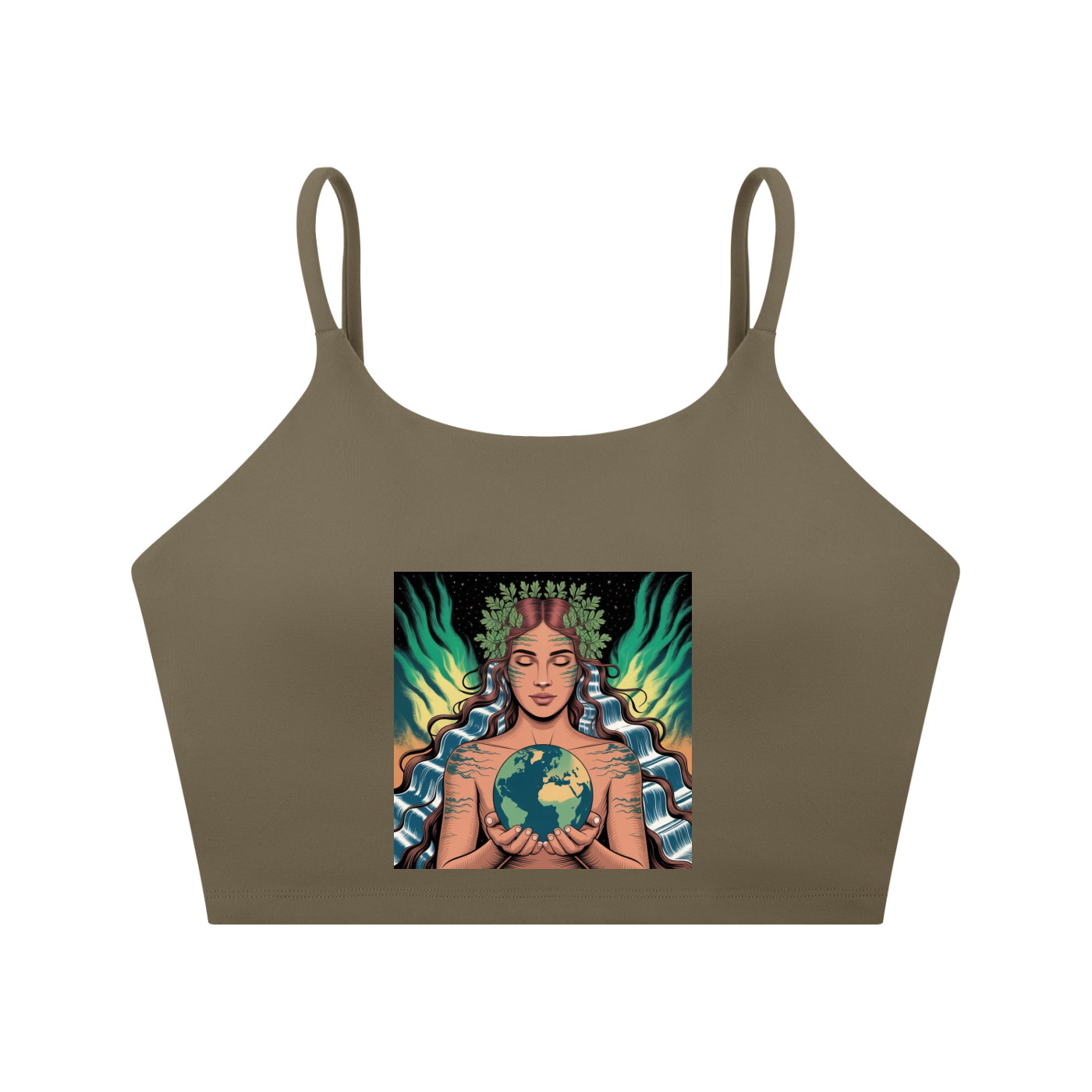 Spaghetti Strap Yoga Sports Bra