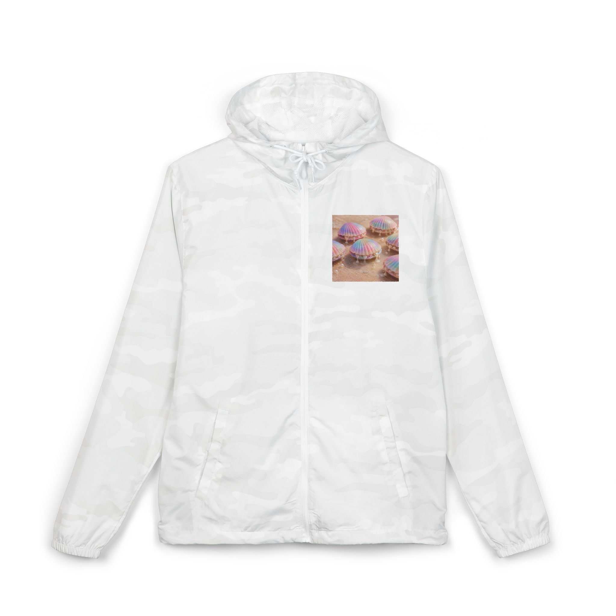 Donut Squad Windbreaker Jacket — Cute Pastel Donut Pocket Print