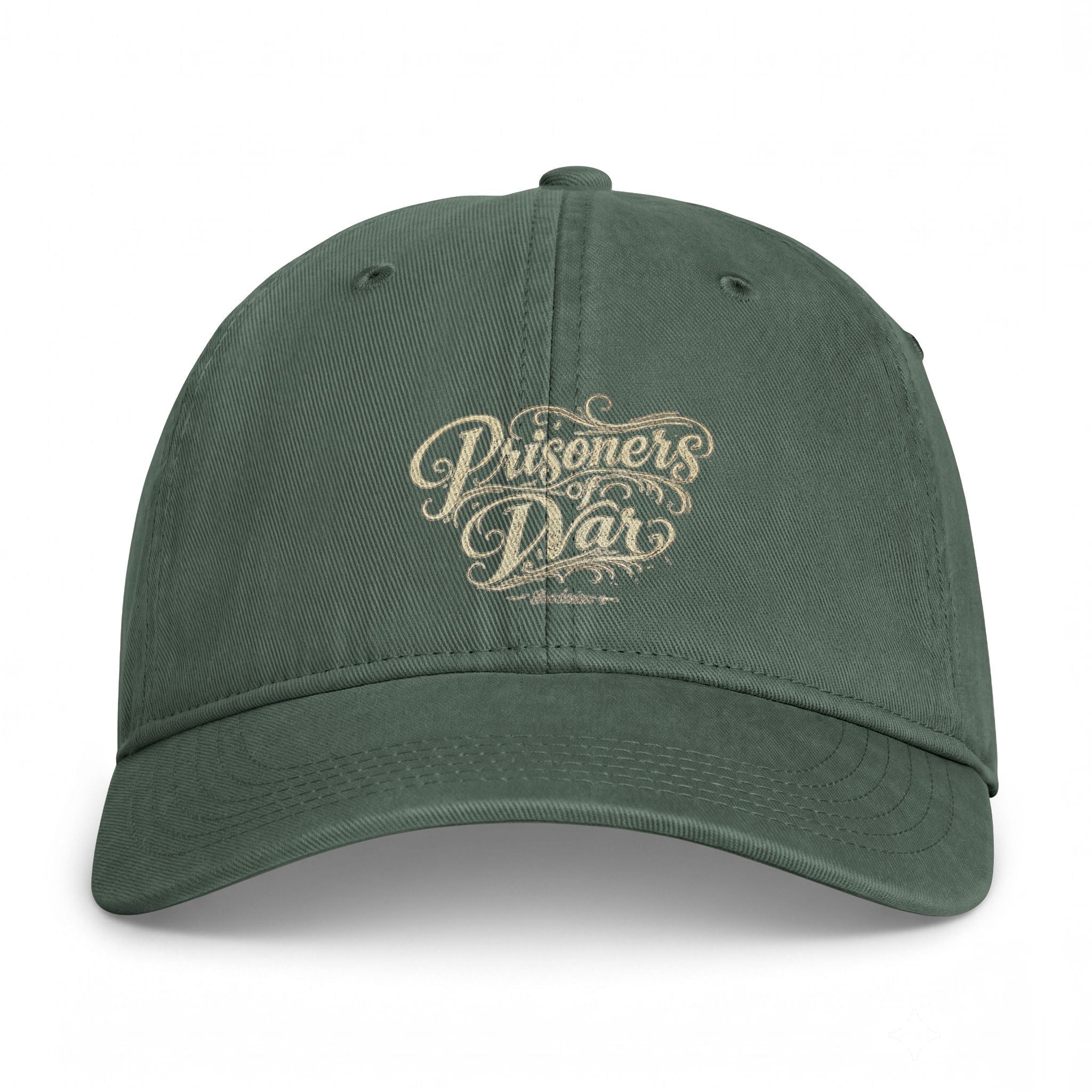 Coastal Washed Cap — Vintage Script Beach Dad Hat