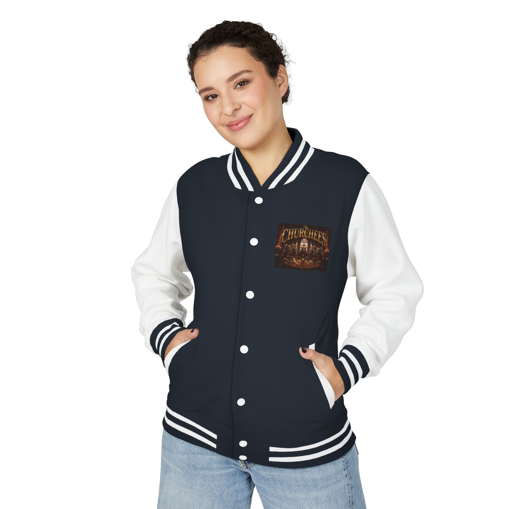 Letterman Jacket — The Churchees Vintage Band Logo Varsity Jacket