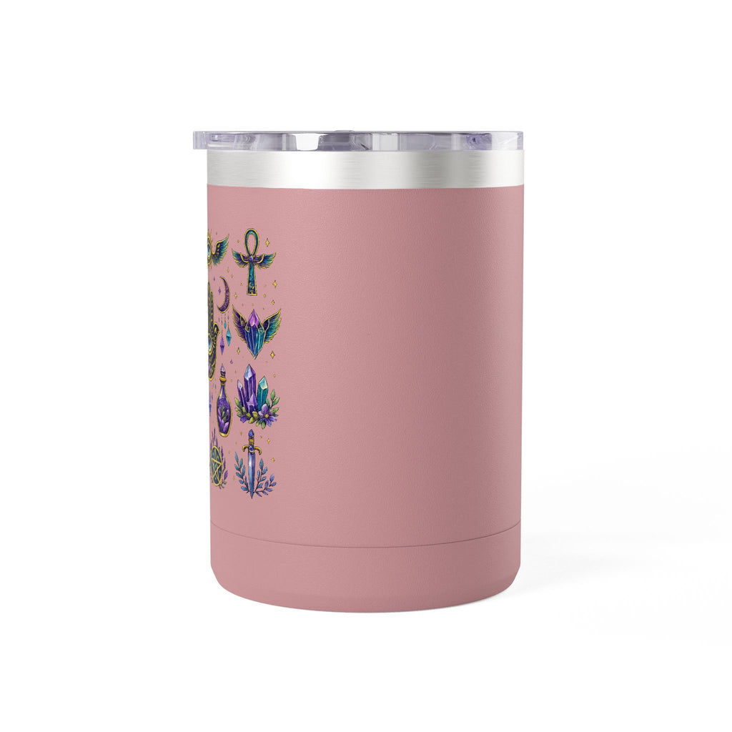 15oz Travel Mug — Purple Floral Anchor