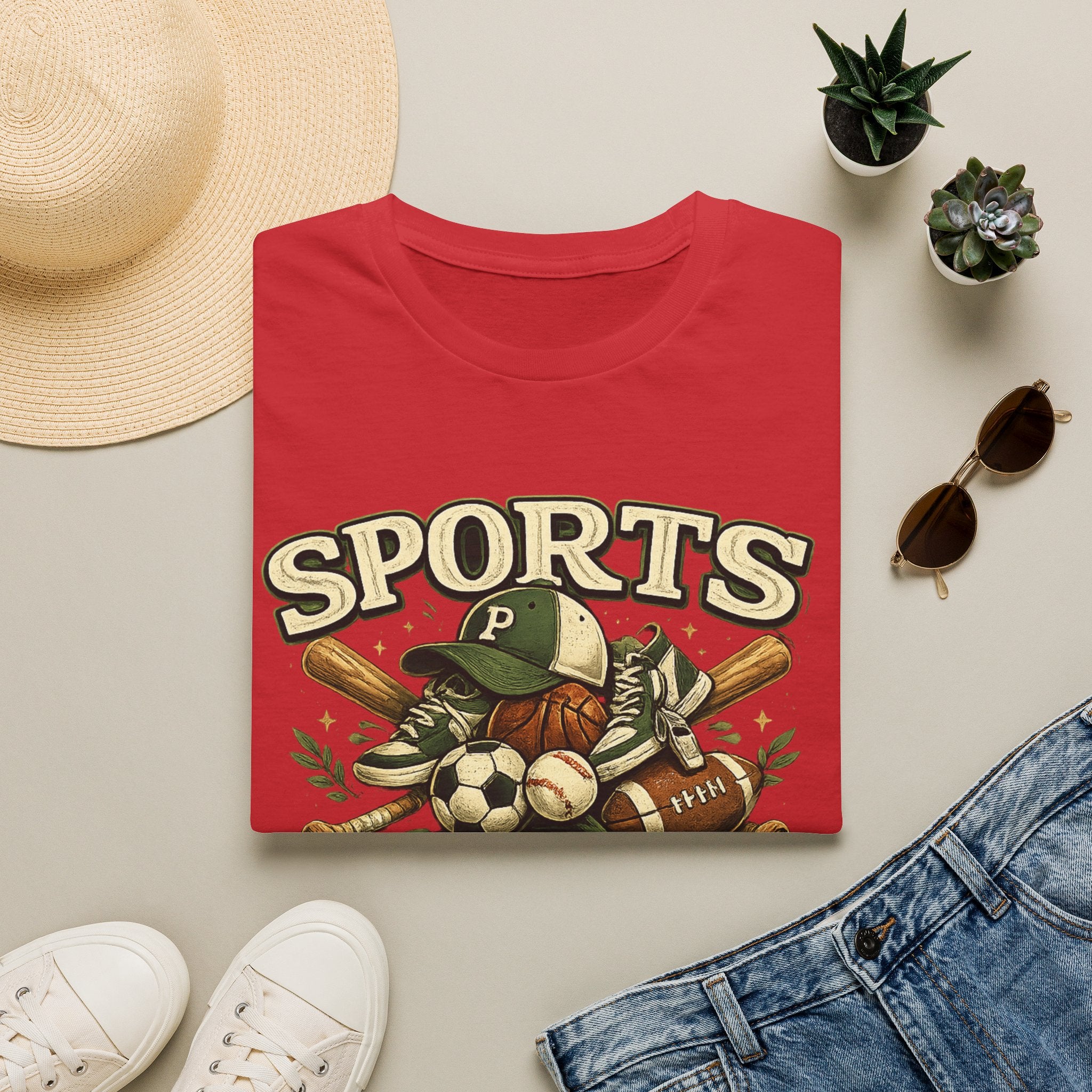 Sports Papa T-Shirt — Loving & Loud Vintage Sports Dad Tee