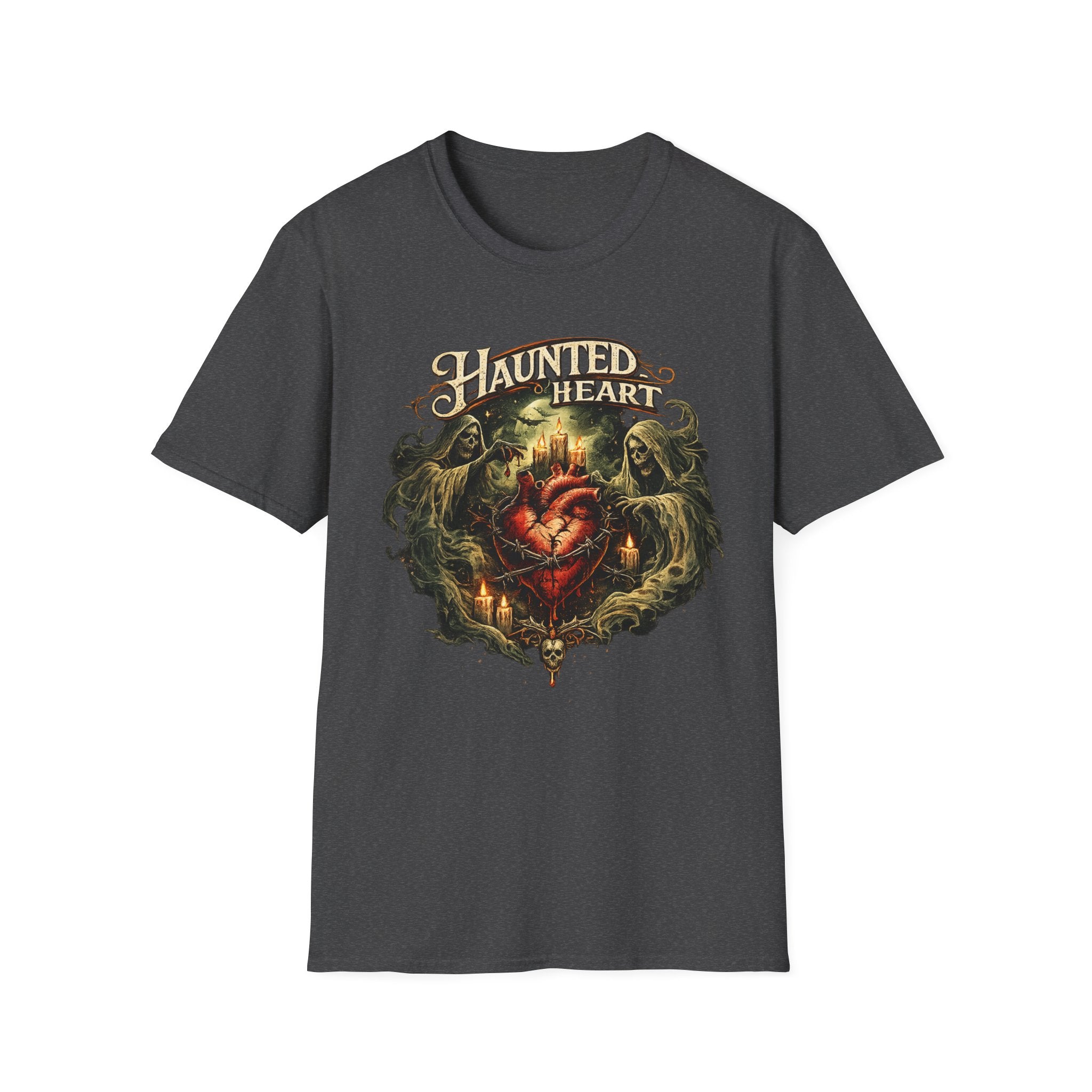 Haunted Heart T-Shirt — Gothic Haunted Heart Vintage Horror Tee