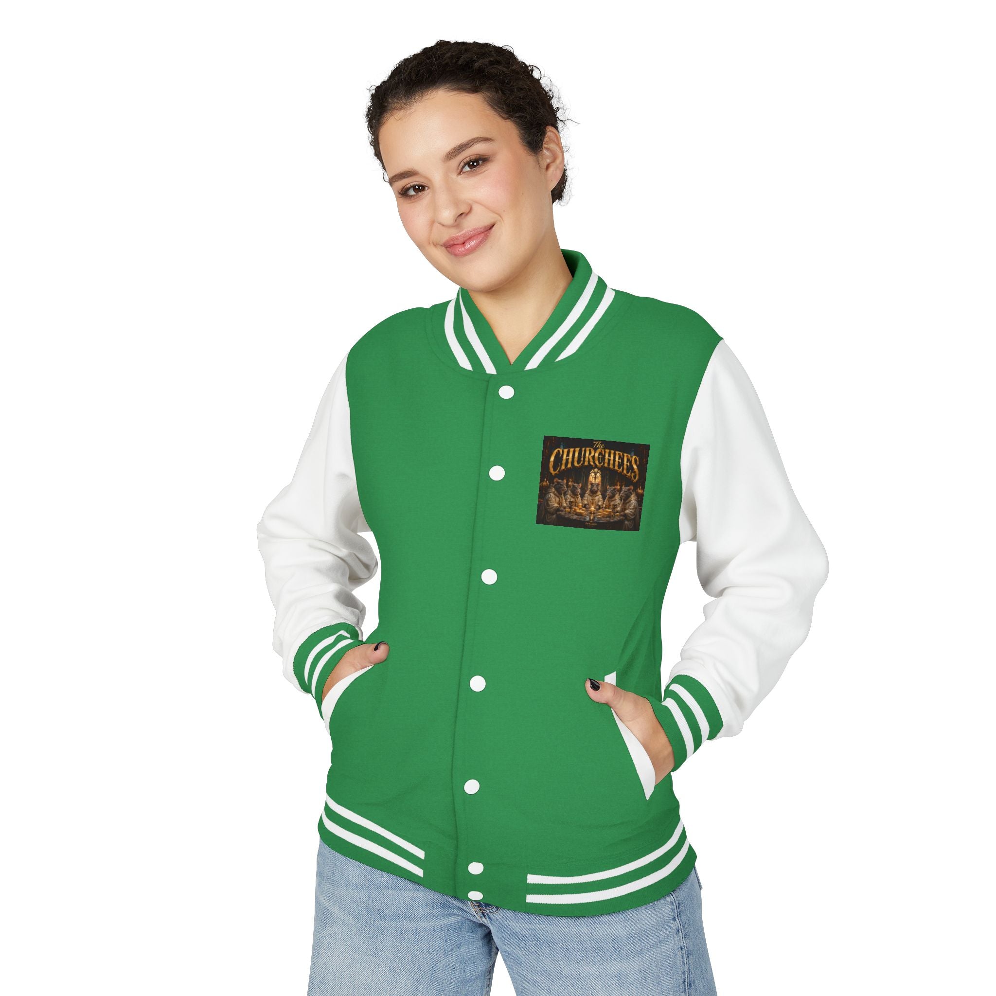 Letterman Jacket — 'The Churchees' Vintage Horror Band Varsity Jacket