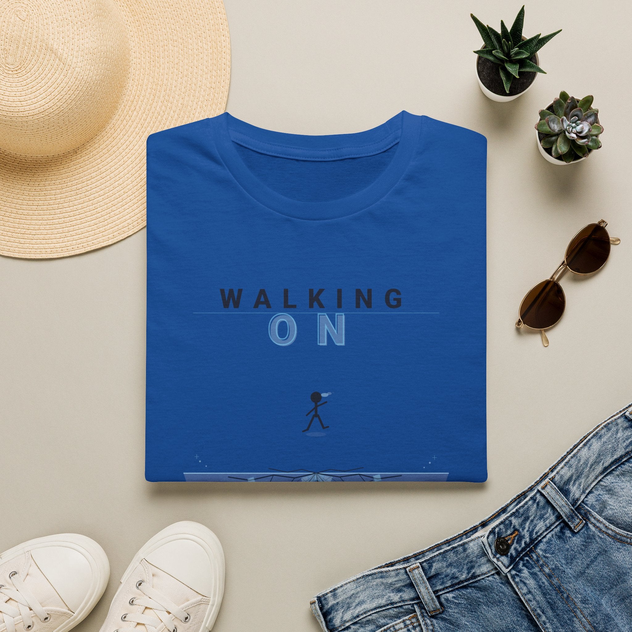 Walking On Thin Ice T-Shirt — Minimalist Motivational Tee