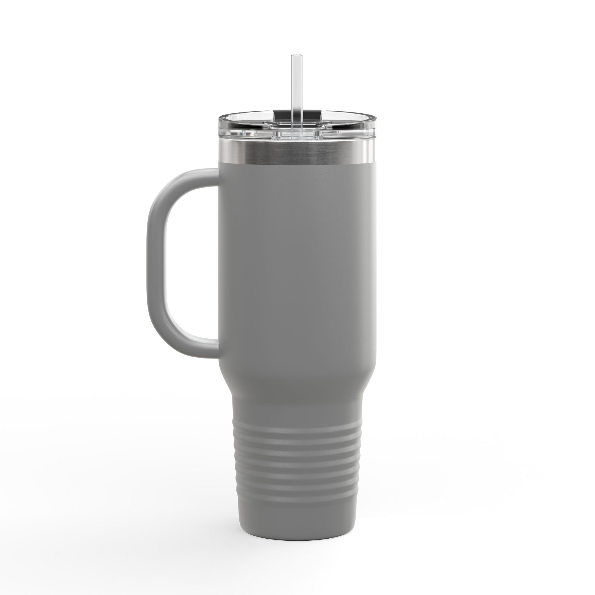40oz Insulated Travel Mug — Mystical Symbols Floral Hamsa Stainless Steel Tumbler