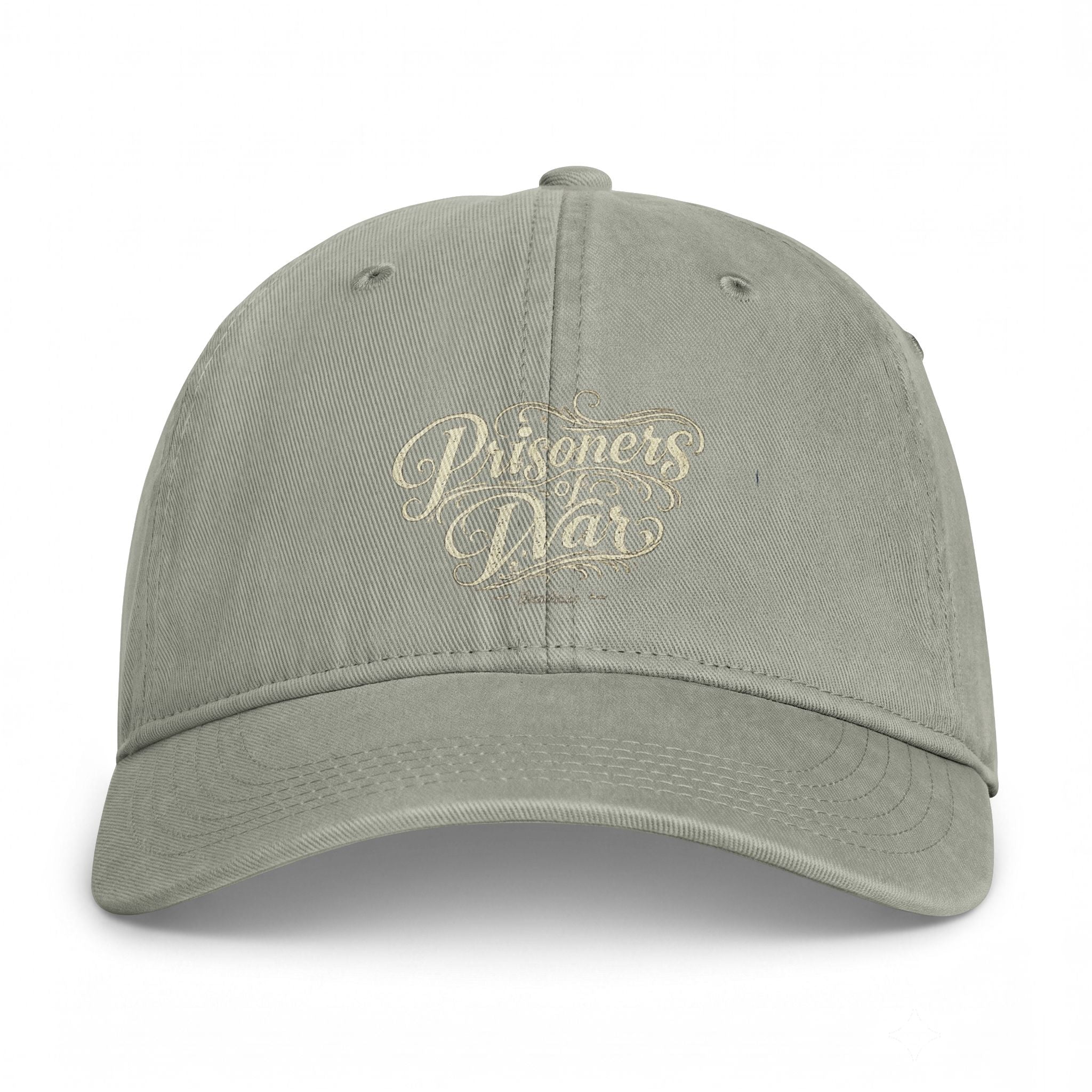 Washed Coastal Cap — Vintage Script Beach Hat