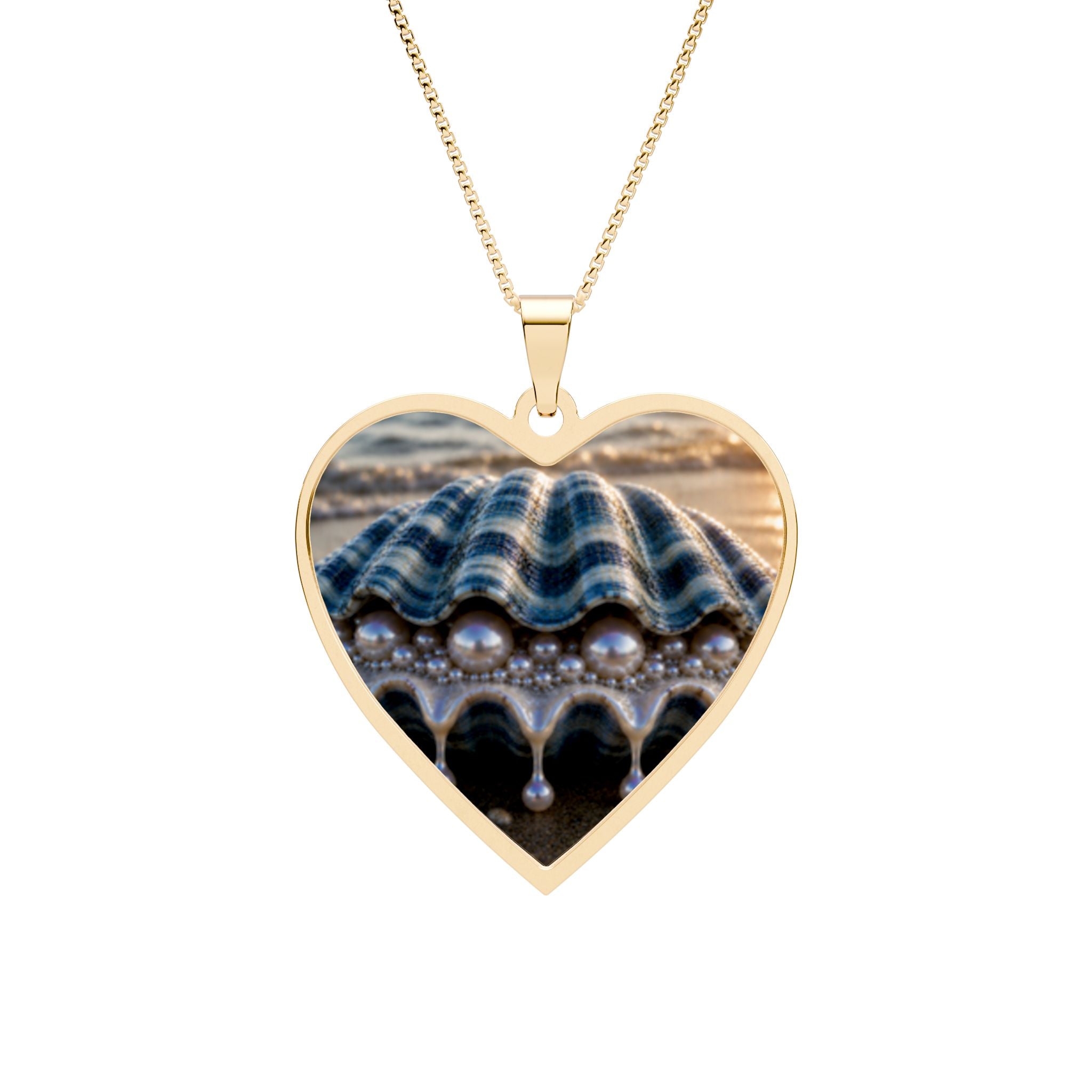 Heart Photo Pendant Necklace — Personalized Heart Frame Locket for Photos & Memories (Silver or Gold)