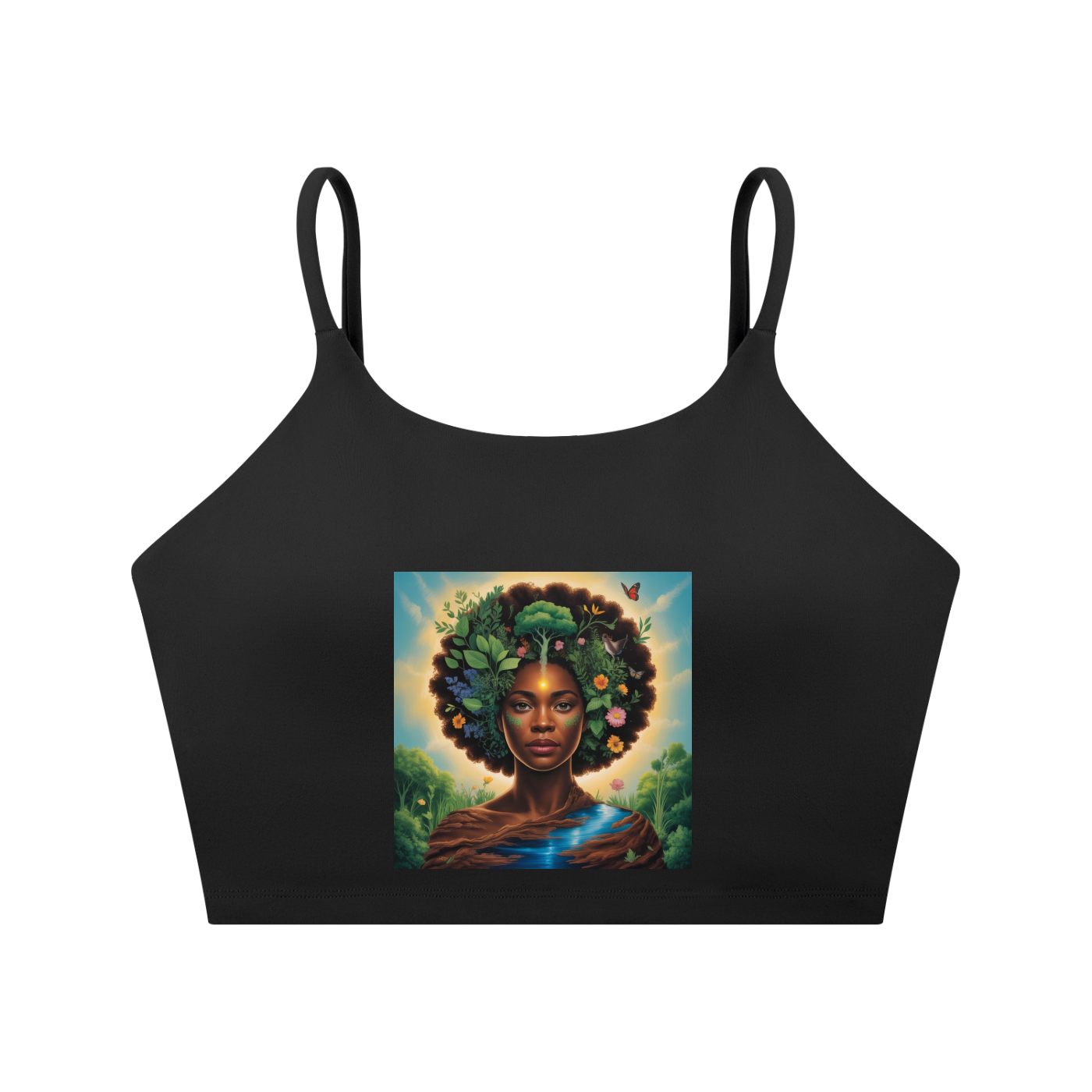 Spaghetti Strap Yoga Sports Bra