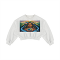 Women's Boxy Cropped Crewneck Sweatshirt