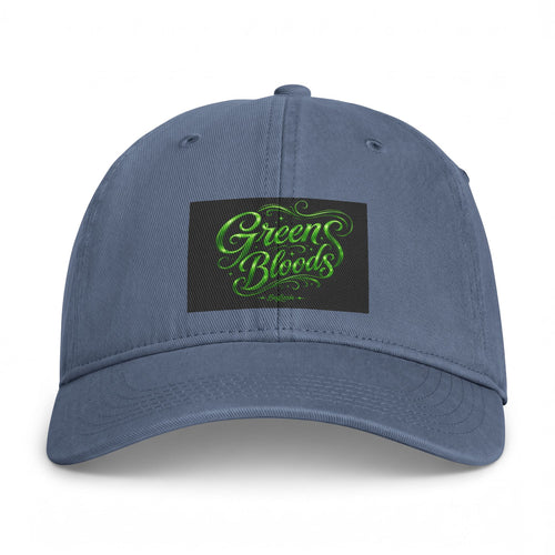Green Bloods Script Cap — Washed Coastal Dad Hat