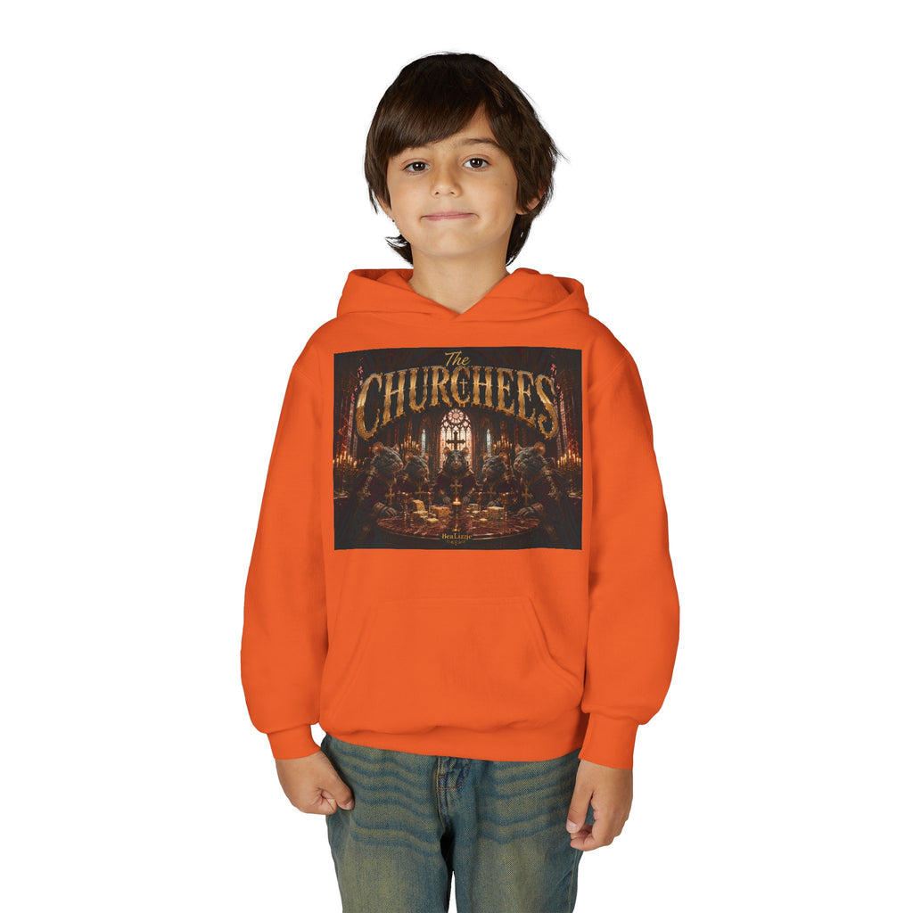 Youth Hoodie — "The Churches" Graphic