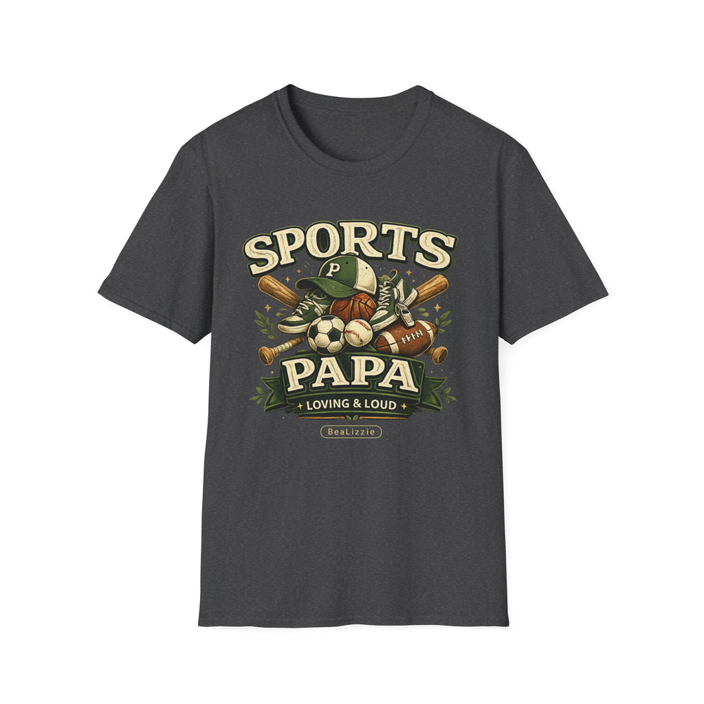 Sports Papa T-Shirt — Loving & Loud Vintage Sports Dad Tee