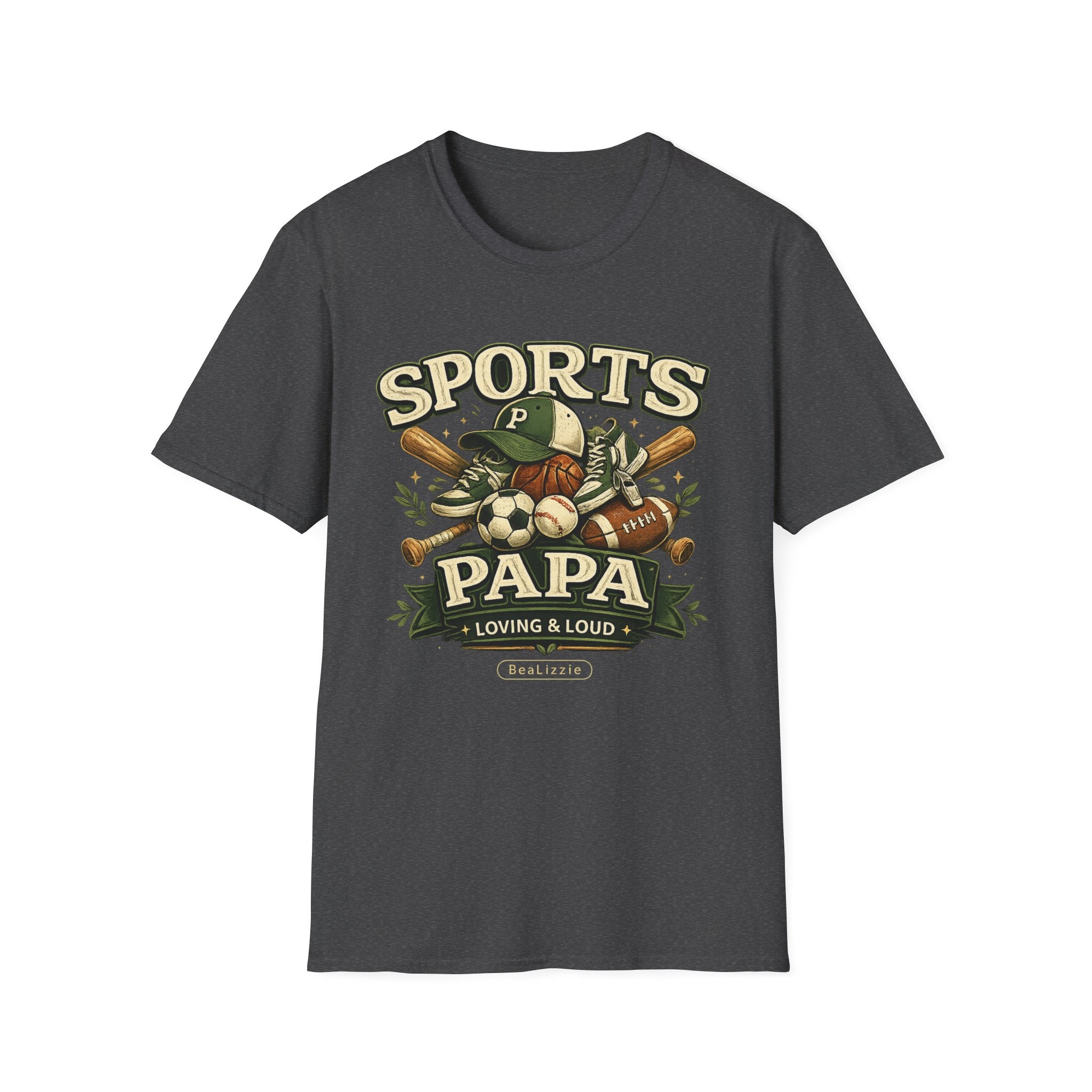 Sports Papa T-Shirt — Loving & Loud Vintage Sports Dad Tee