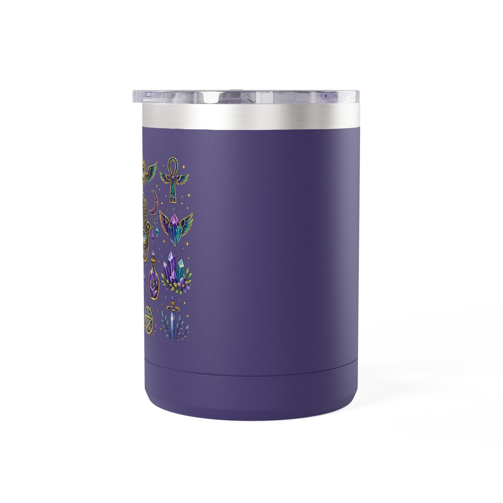 15oz Travel Mug — Purple Floral Anchor
